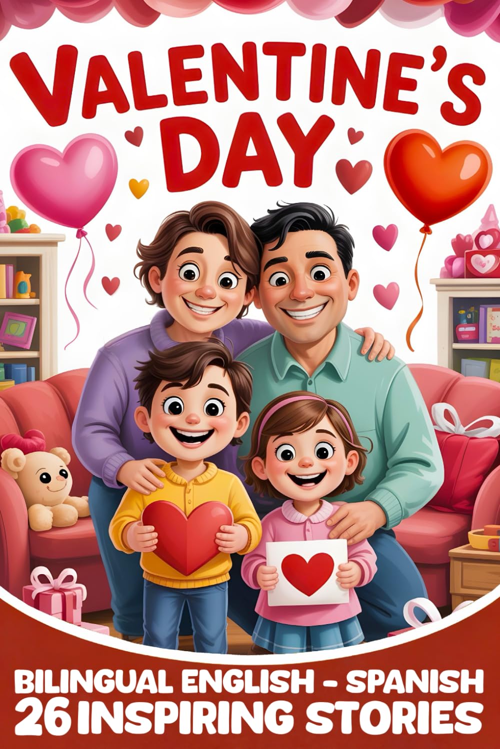 Valentine’s Day: 26 Inspiring Bilingual Stories for Kids English–Spanish Stories About Love, Kindness, and Friendship