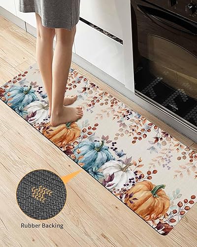 Miniatura 4 de Alfombra de baño elegante con diseño de calabaza para bañera, antideslizante, de secado rápido y absorbente, de tierra de diatomeas, para fregadero