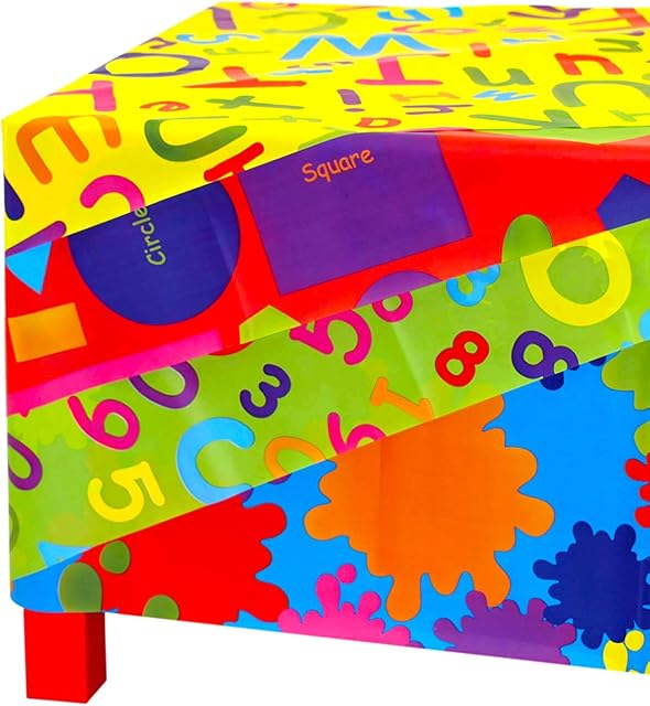 Creativity Inspired Art & Crafts Splash Mat, 1m x 1.5m, 4 Pack, Assorted Styles & Colours, Table & Floor Crafting & Painting Protector, Reusable, Easy Clean, Multipurpose, Ideal for Kids & Crafters