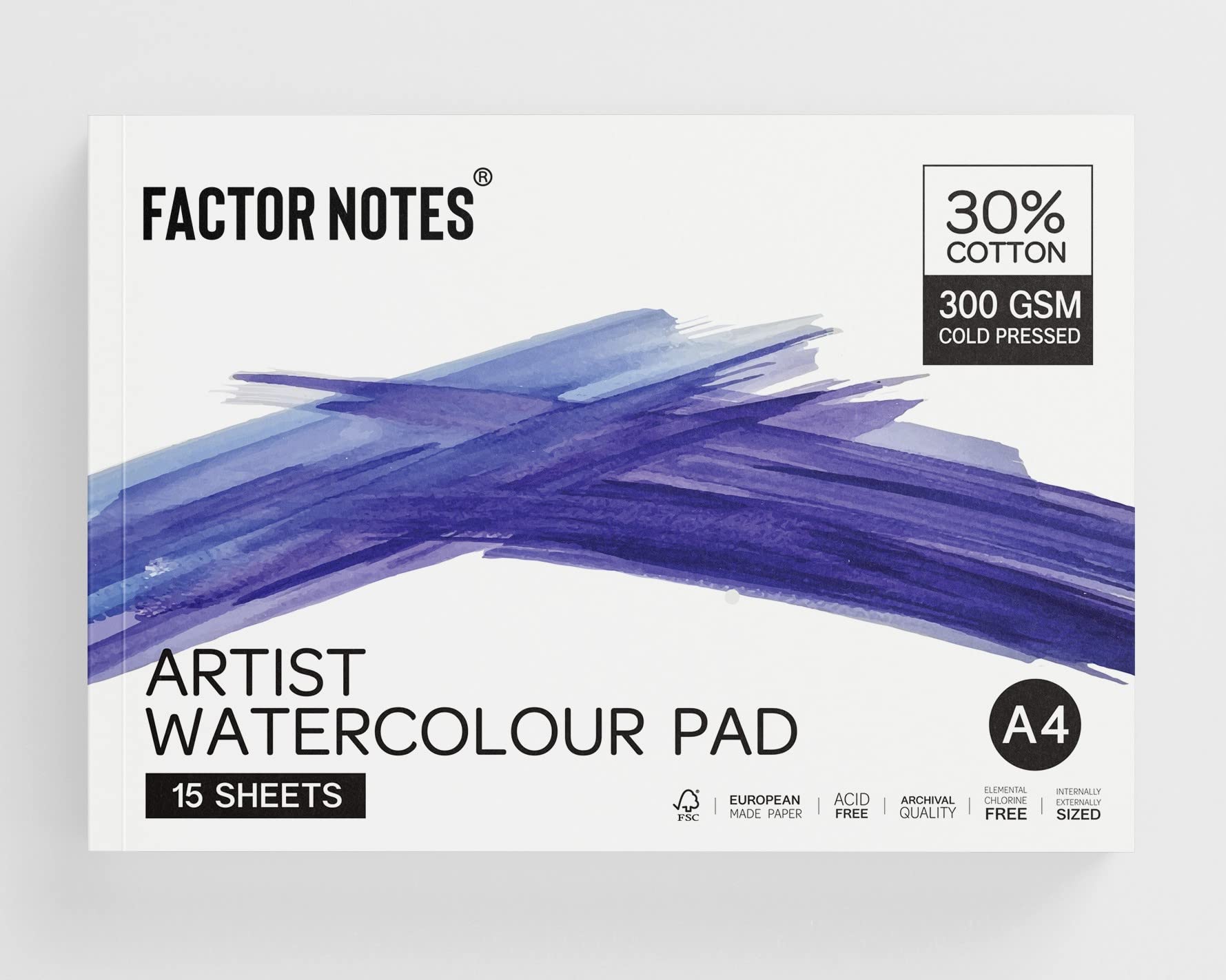 FACTOR NOTES Artist Watercolour Pad: 30% Cotton, 300 GSM, Cold Pressed, Acid-Free Tearable Paper (A4), Oil Paint (B09WN2XWDN) Amazon Price History, Amazon Price Tracker