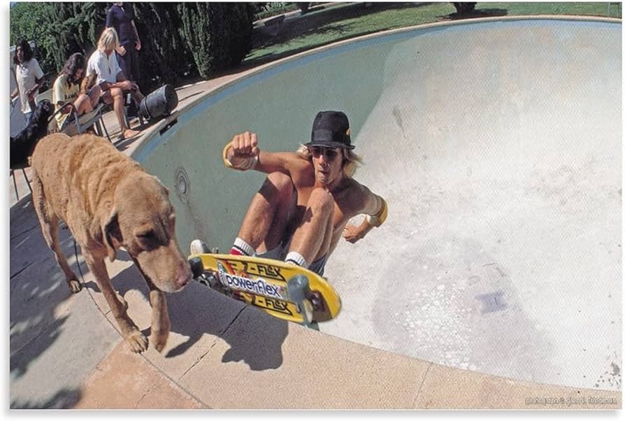Dogtown and Z-Boys Vintage Movie Poster Wall Art Paintings Canvas Wall Decor Home Decor Living Room Decor Aesthetic 24x36inch(60x90cm) Unframe-Style