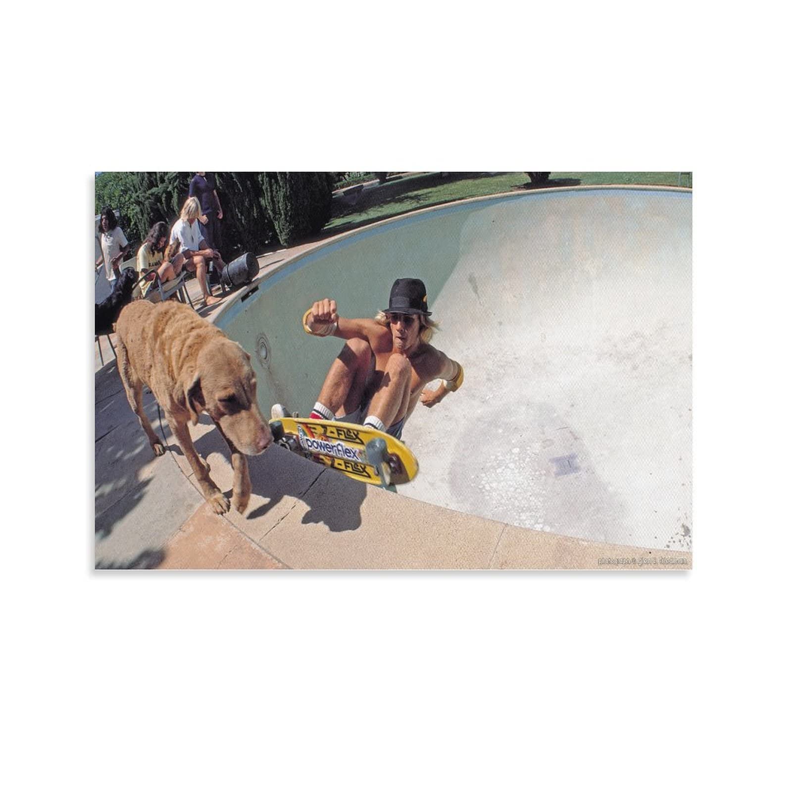 Dogtown and Z-Boys Vintage Movie Poster Wall Art Paintings Canvas Wall  Decor Home Decor Living Room Decor Aesthetic 24x36inch(60x90cm)  Unframe-Style