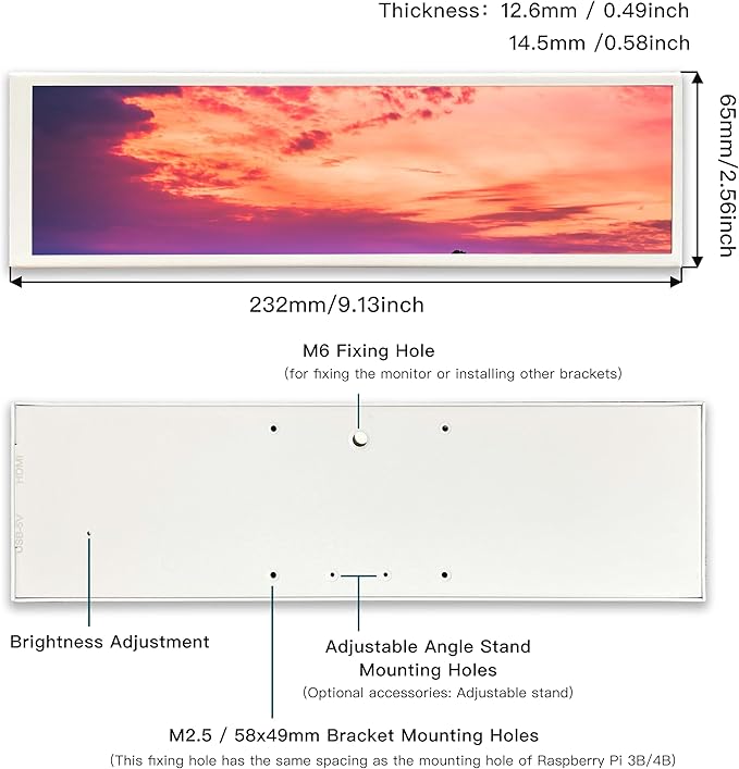 Monitor Extensor 8.8 FHD IPS miniatura 8