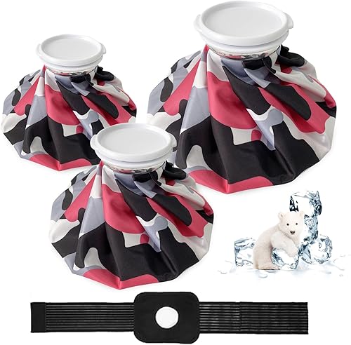 Bolsa de hielo reutilizable para lesiones, bolsa de hielo para lesiones, bolsa de agua caliente para terapia de calor y frío, bolsa de hielo sin