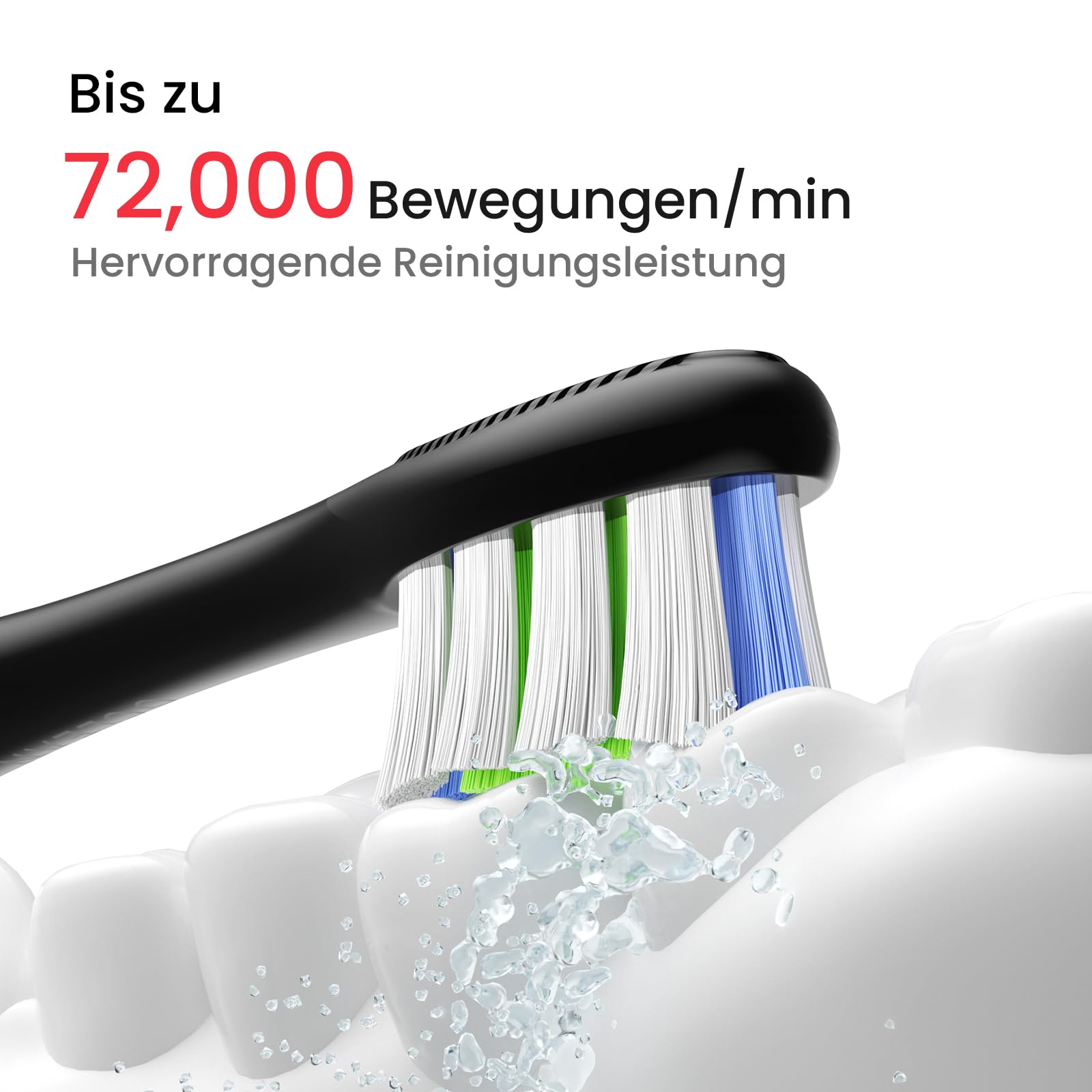 Oclean X Lite Schallzahnbürste Blau Gift Set, elektrische Zahnbürste mit 3 Bürstenköpfe, Electric Toothbrush mit IPX7 Wasserdicht, 5 Putzprogrammen, Timer, Reiseetui