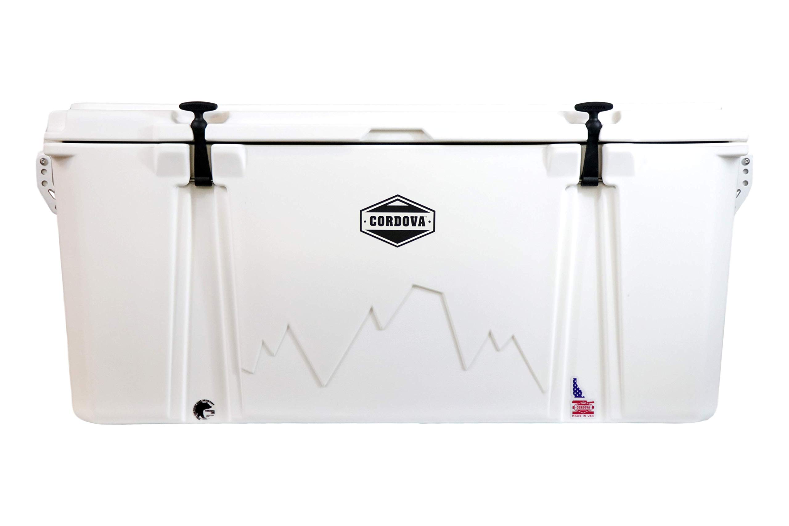 CORDOVA 125 Extra Large Cooler - Hard Sided Rotomolded Ice Chest with 128 Quart Capacity & Built In Bottle Opener - Made in the USA