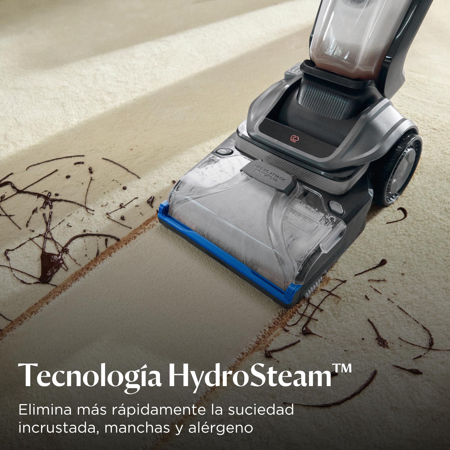 BISSELL Revolution HydroSteam Aspiradora de Agua Tapicería, Lava Aspiradora con Pantalla LED, Maquina Limpiar Tapicerías con Tecnología HydroSteam, Limpiador a Vapor, Potente Motor de 1300W, 3670N