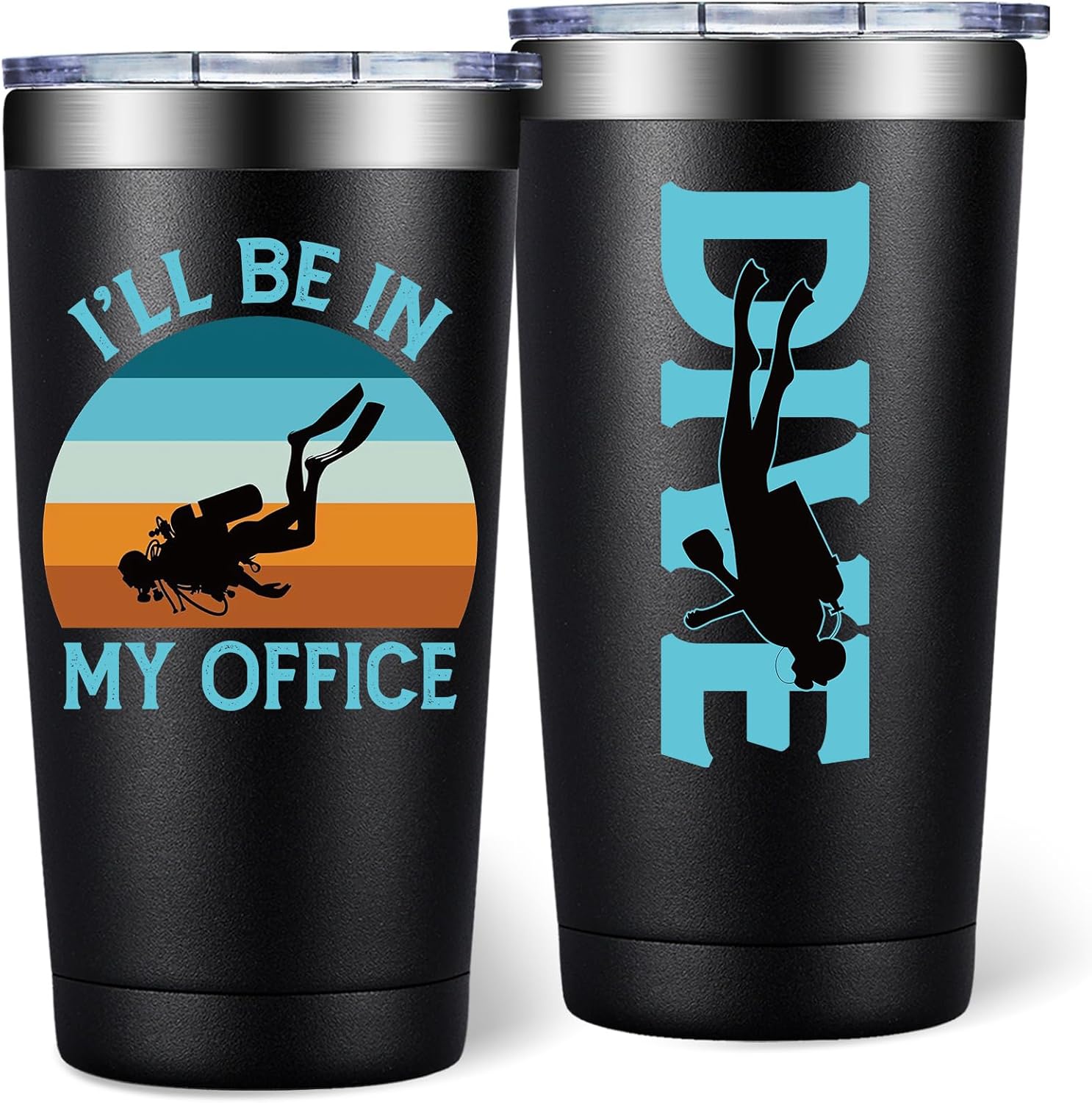 Scuba Diving Gifts for Men Women - Gifts Ideas for Diving Lovers - Birthday, Christmas Gift for Dive Coaches Friends Male - 20oz Tumbler