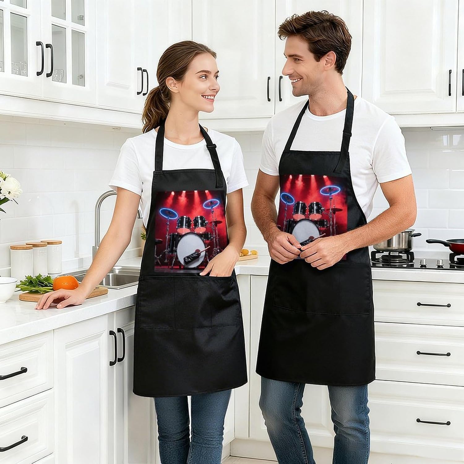 Cool Drum SetWaterproof Kitchen Apron image 3