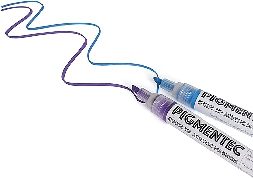 Miniatura 4 de Milltown Merchants Marcadores de pintura acrílica, juego de 12 rotuladores de pintura acrílica, marcadores de arte vibrante para clase, tablero de