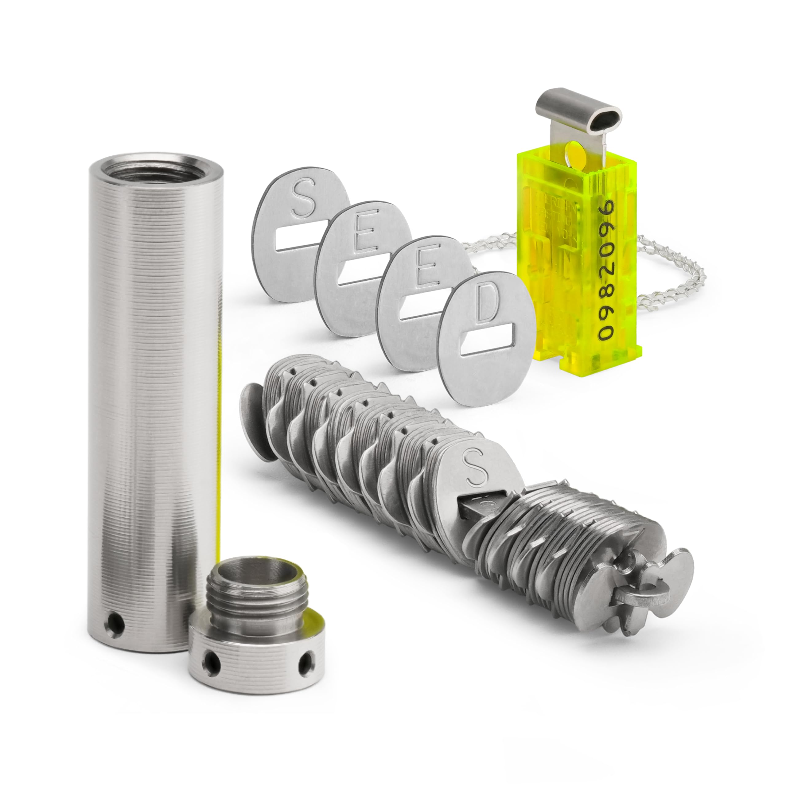 Seed12 - Metalen back-up voor 12 woorden zaden, zin, wachtwoord en  privésleutel. Crypto Cold Wallet. : Amazon.nl: Klussen & gereedschap