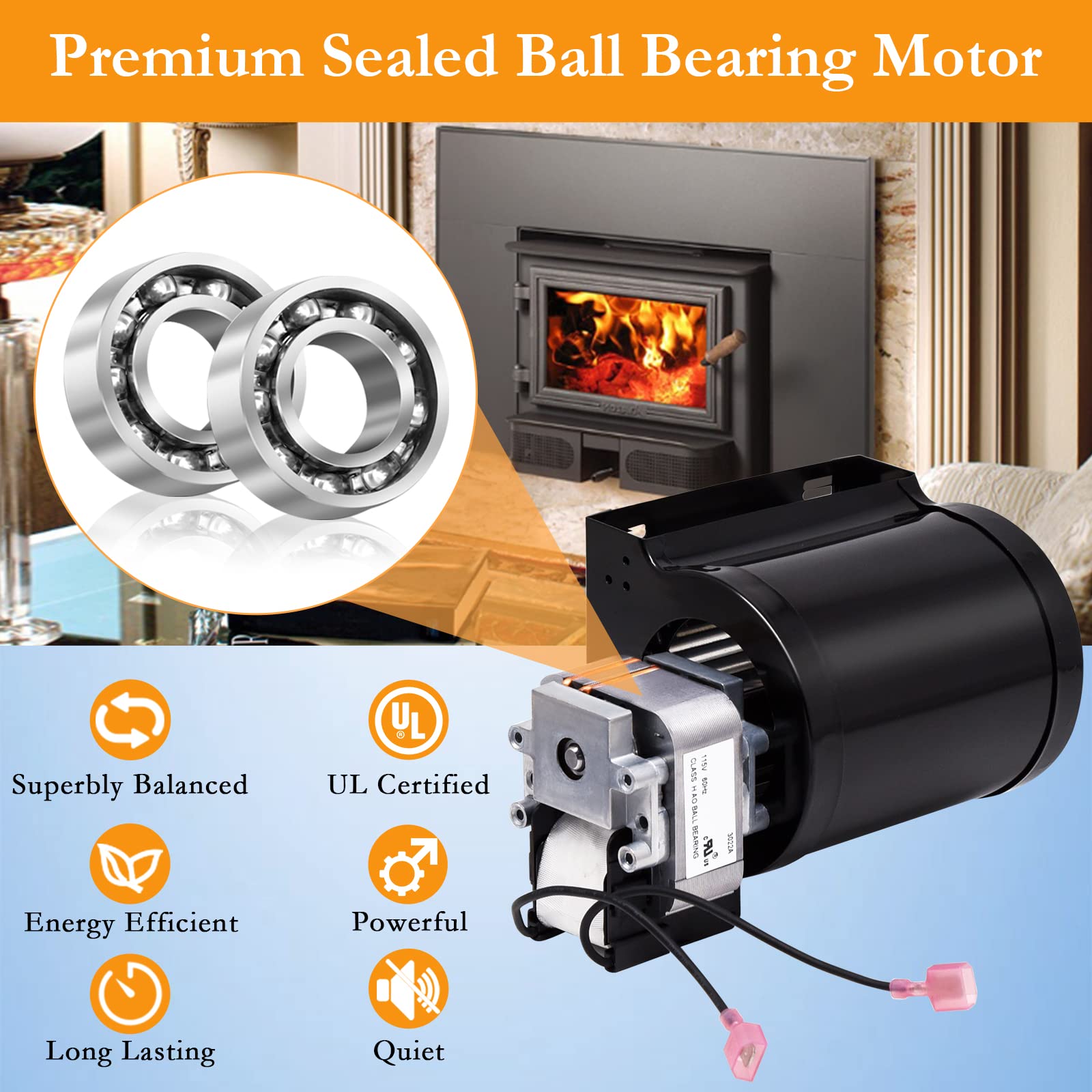 Amazon.com: Criditpid Wood Stove Front Blower Motor for Avalon 
