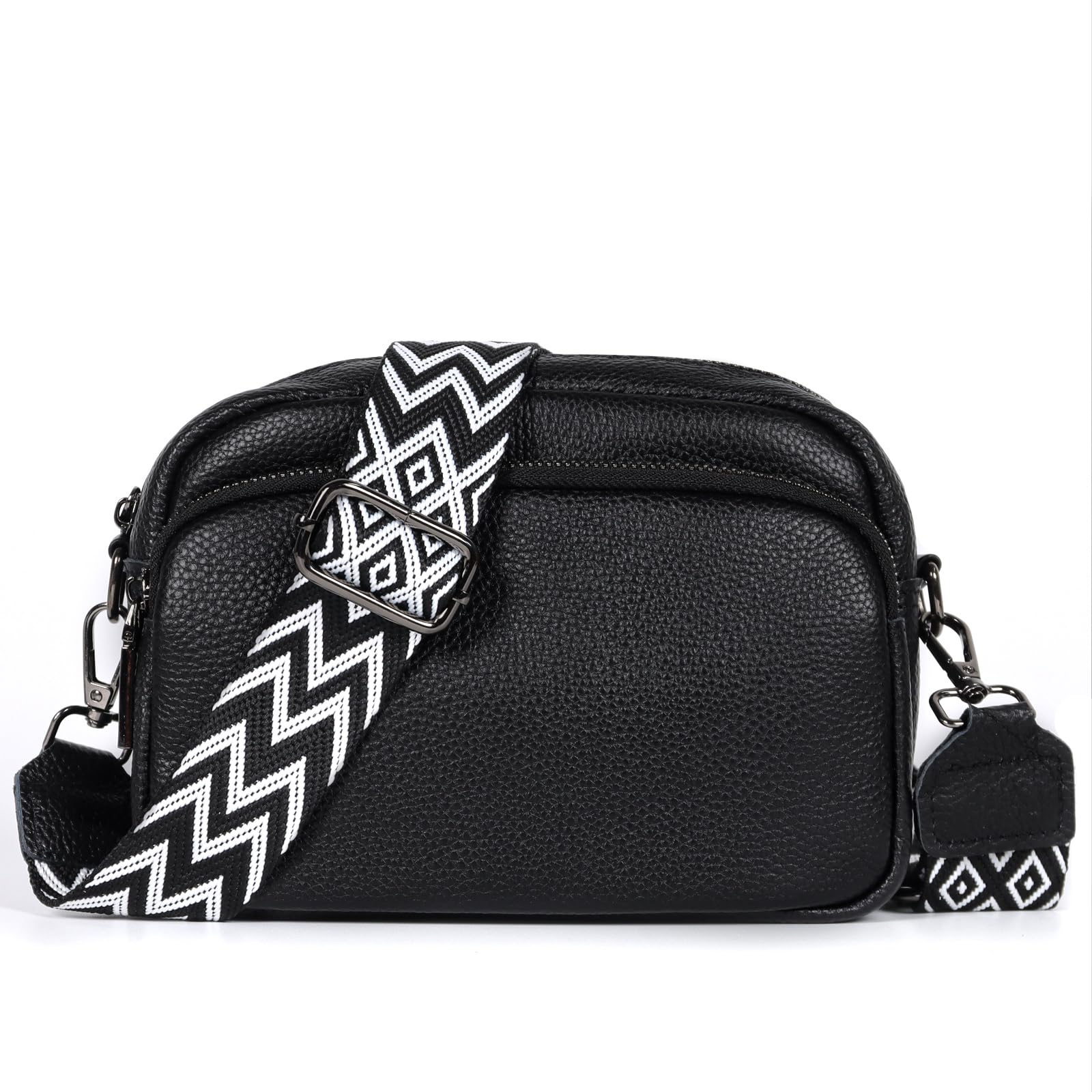TANTOMI Umhängetasche Damen Klein, Crossbody Bag Damen Handytasche zum Umhängen, Moderne Handtasche Damen Klein mit Breitem Schultergurt, Damen Tasche Tägliches Arbeiten, Einkaufen,Reisen