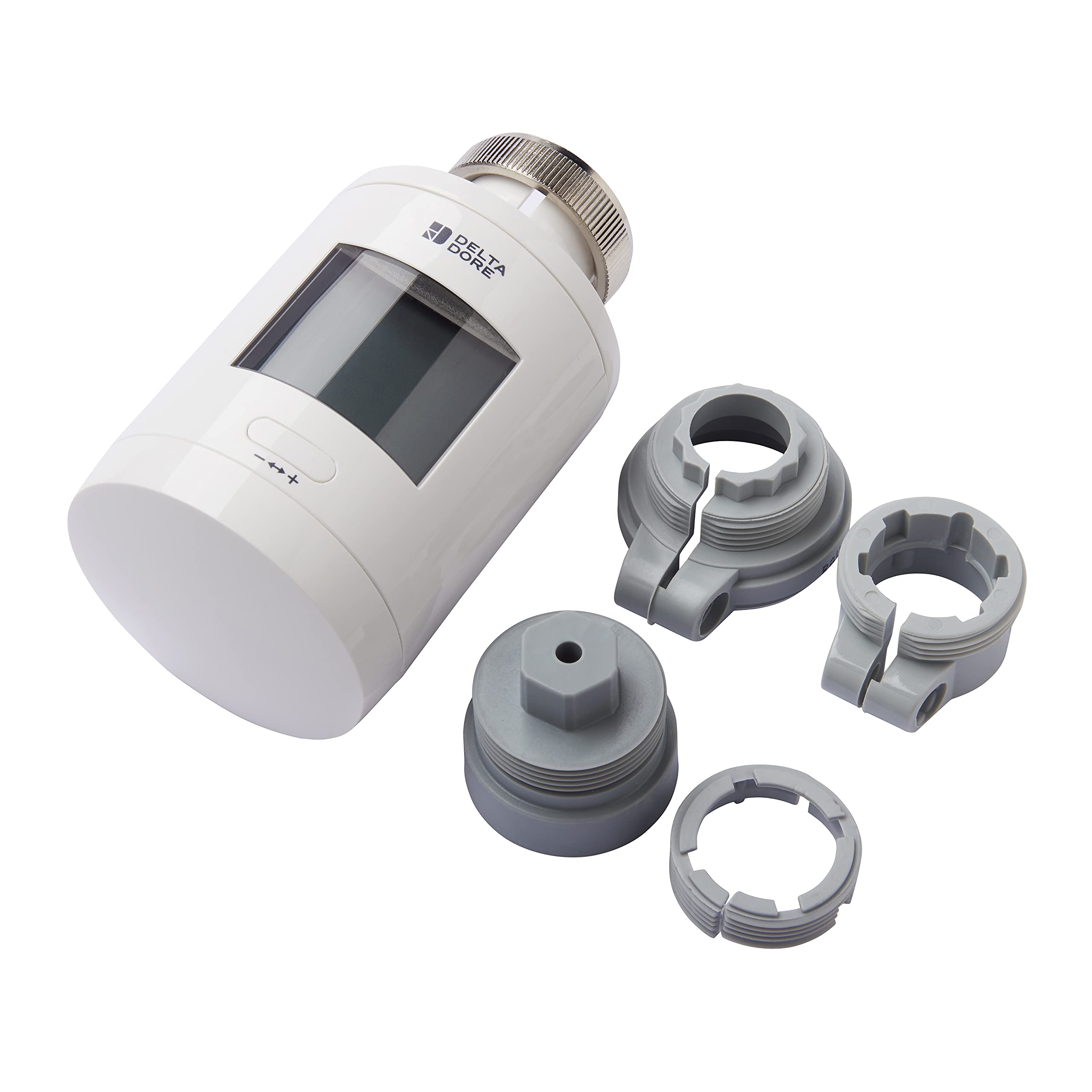 Cabezal termostatico conectado Delta dore TRV 1.0 + Adaptadores 6050649
