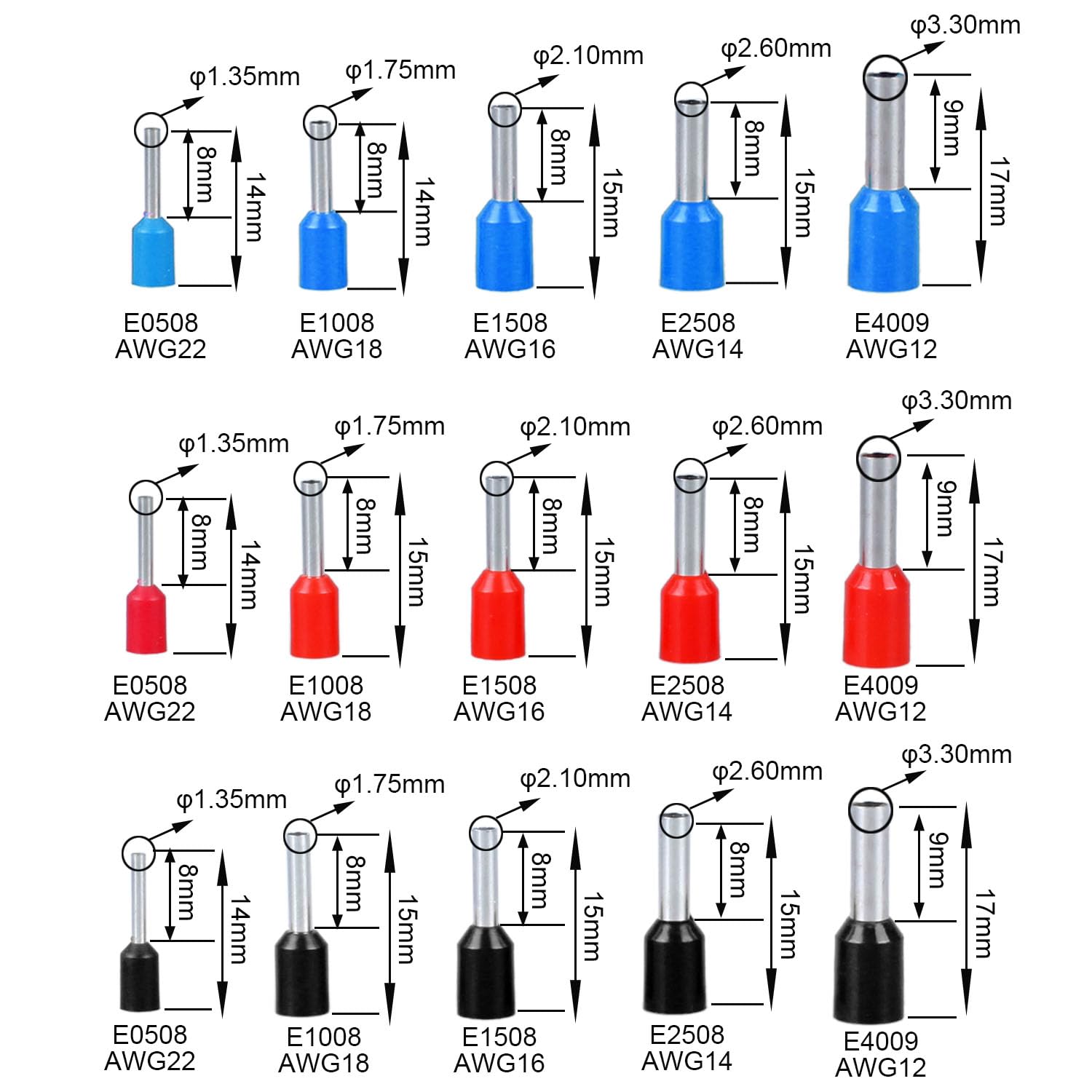Polaris™ Insulated in-Line Splice 1/0-14 AWG- Bagged