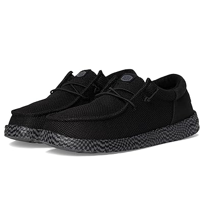 Hey Dude Kids Wally Funk Warped Geo (Little Kid/Big Kid) Boys Shoes Black/Smoke Grey