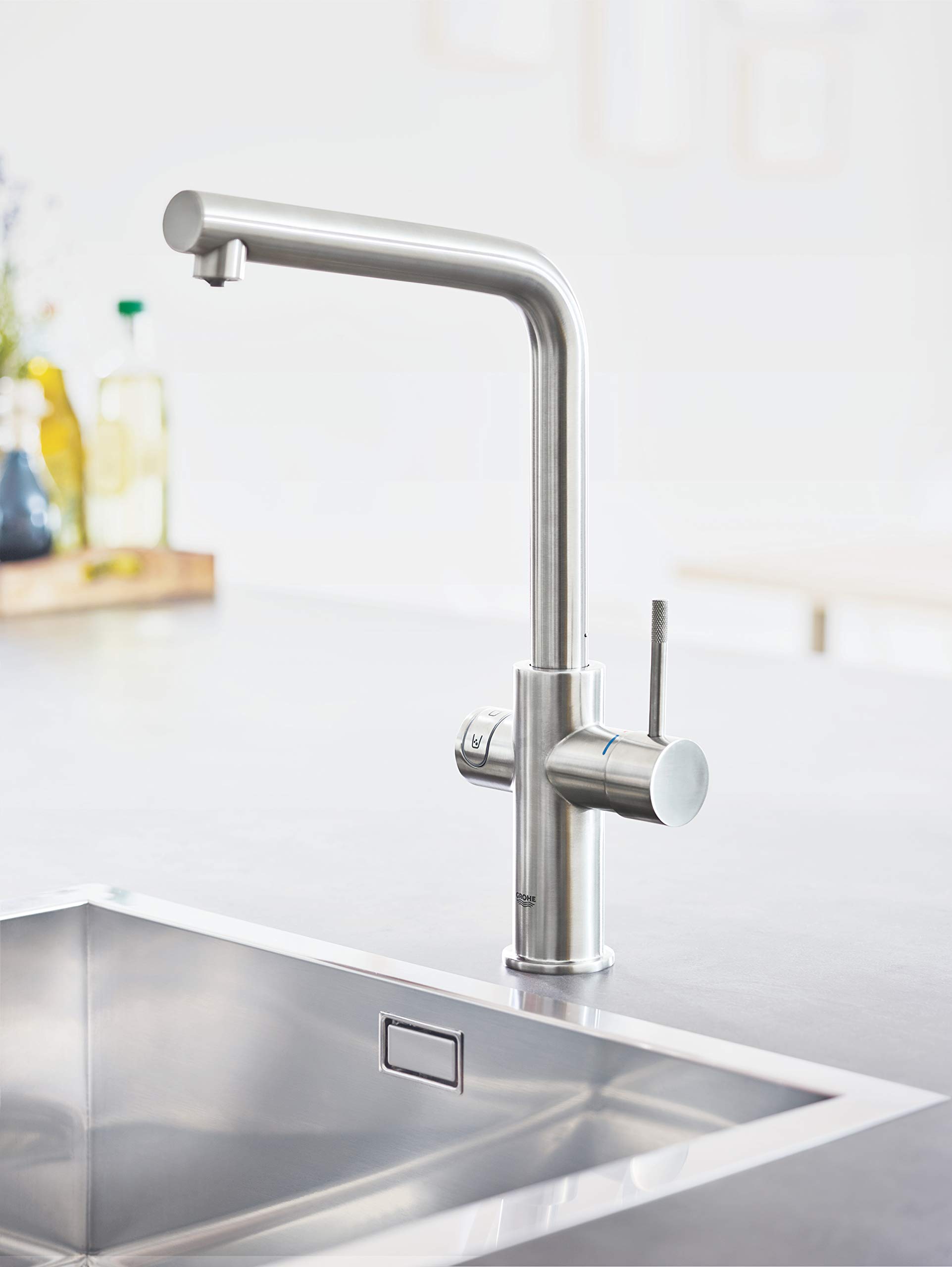 Grohe Blue Home Duo - 2-in-1 Trinkwassersystem und Küchenarmatur (gekühlt, gefiltert, mit Kohlensäure, L-Auslauf) 31454DC0