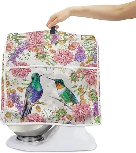 Miniatura 2 de Upetstory Hummingbird Kitchen Aid - Cubierta para batidora de pie de 4.5 a 5 cuartos de galón, funda para mezclador de cabeza inclinable, cubiertas