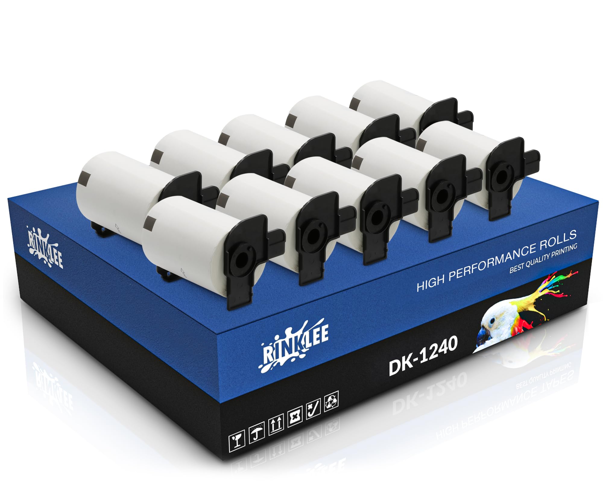 DK-11240 DK11240 Etichette Compatibile per Brother P-Touch QL-1050 QL-1050N QL-1060N QL-1100 QL-1110NWB | 102 mm x 51 mm | 10 Rotoli