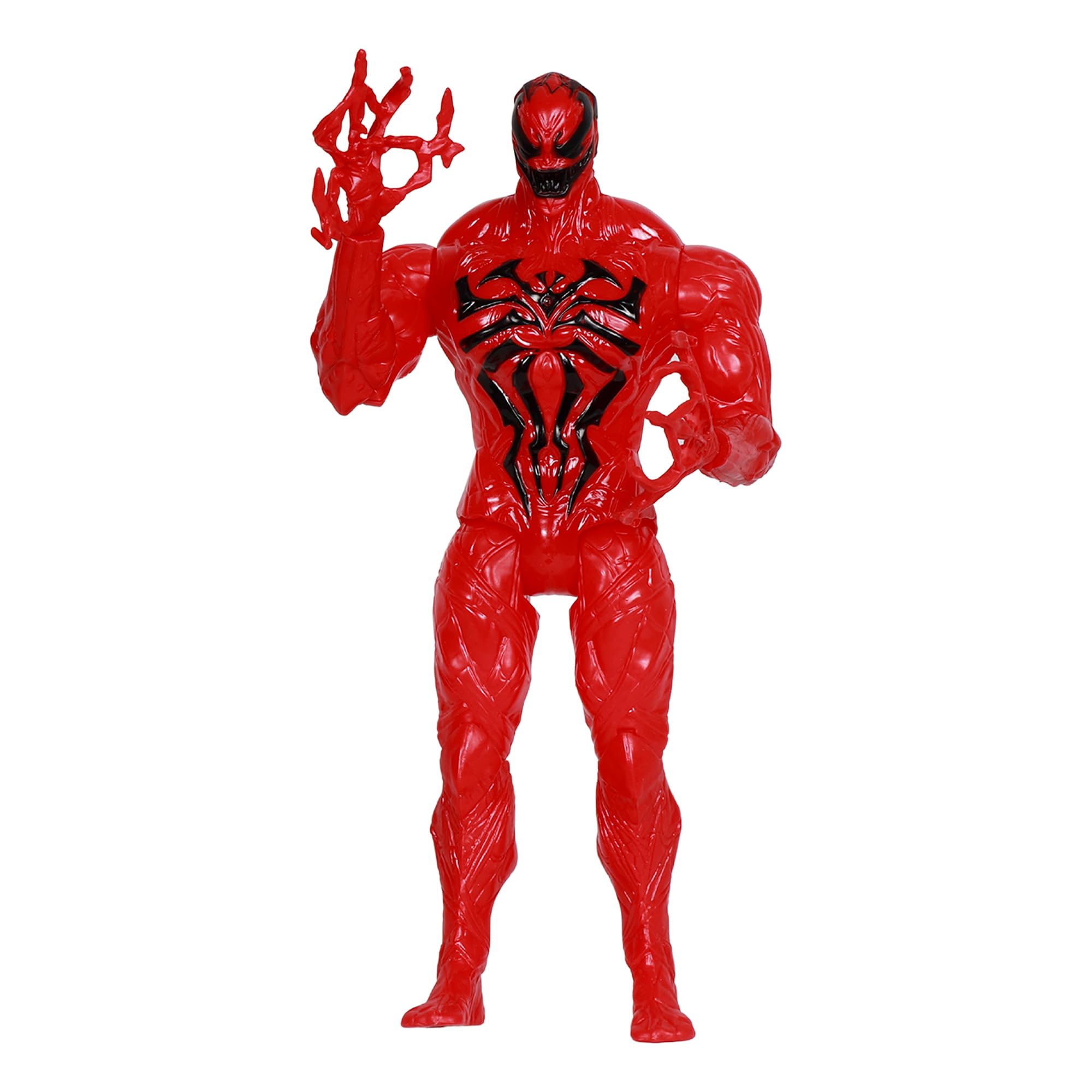 Superhero Action Figure Toys 12 inch with Lighte and Sound, Character Toys for Kids (Red Venom)