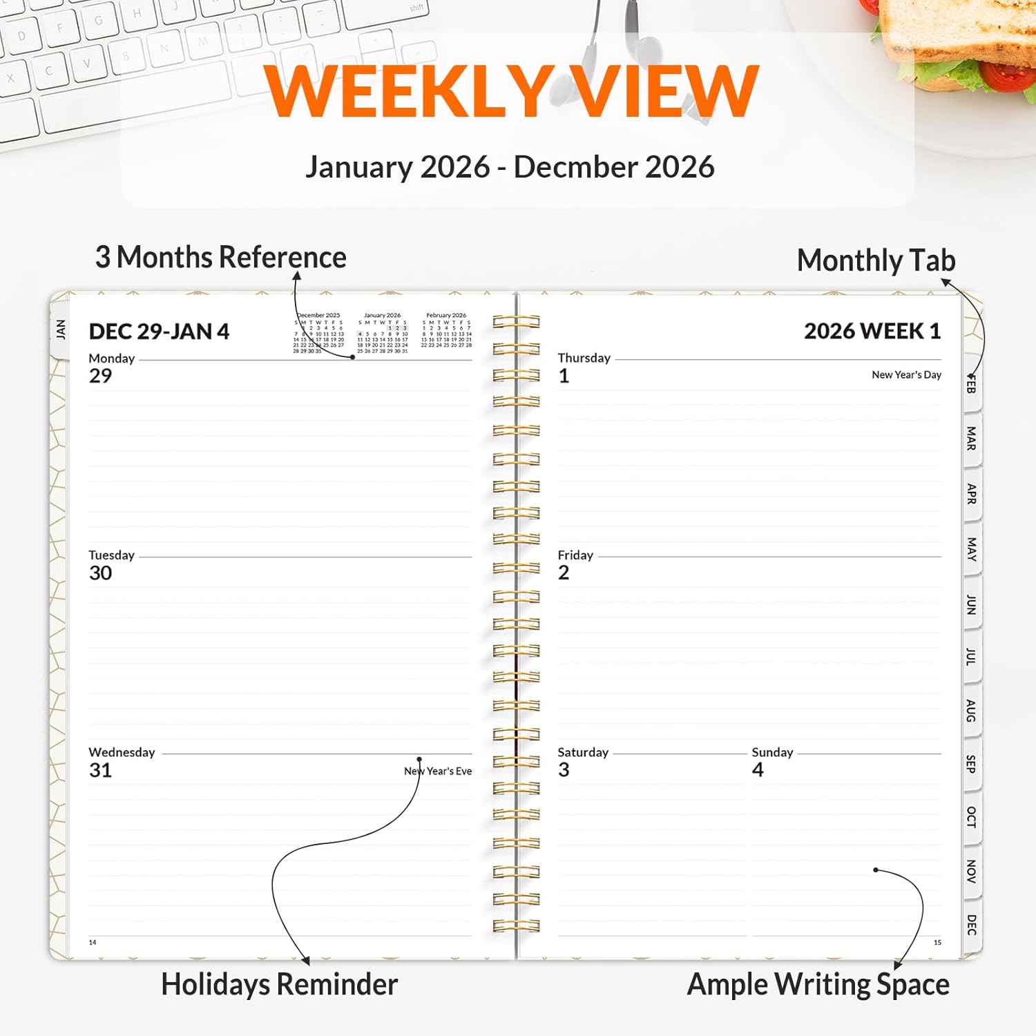 Stay Organized in 2026: A Review of the SUNEE Weekly and Monthly Planner