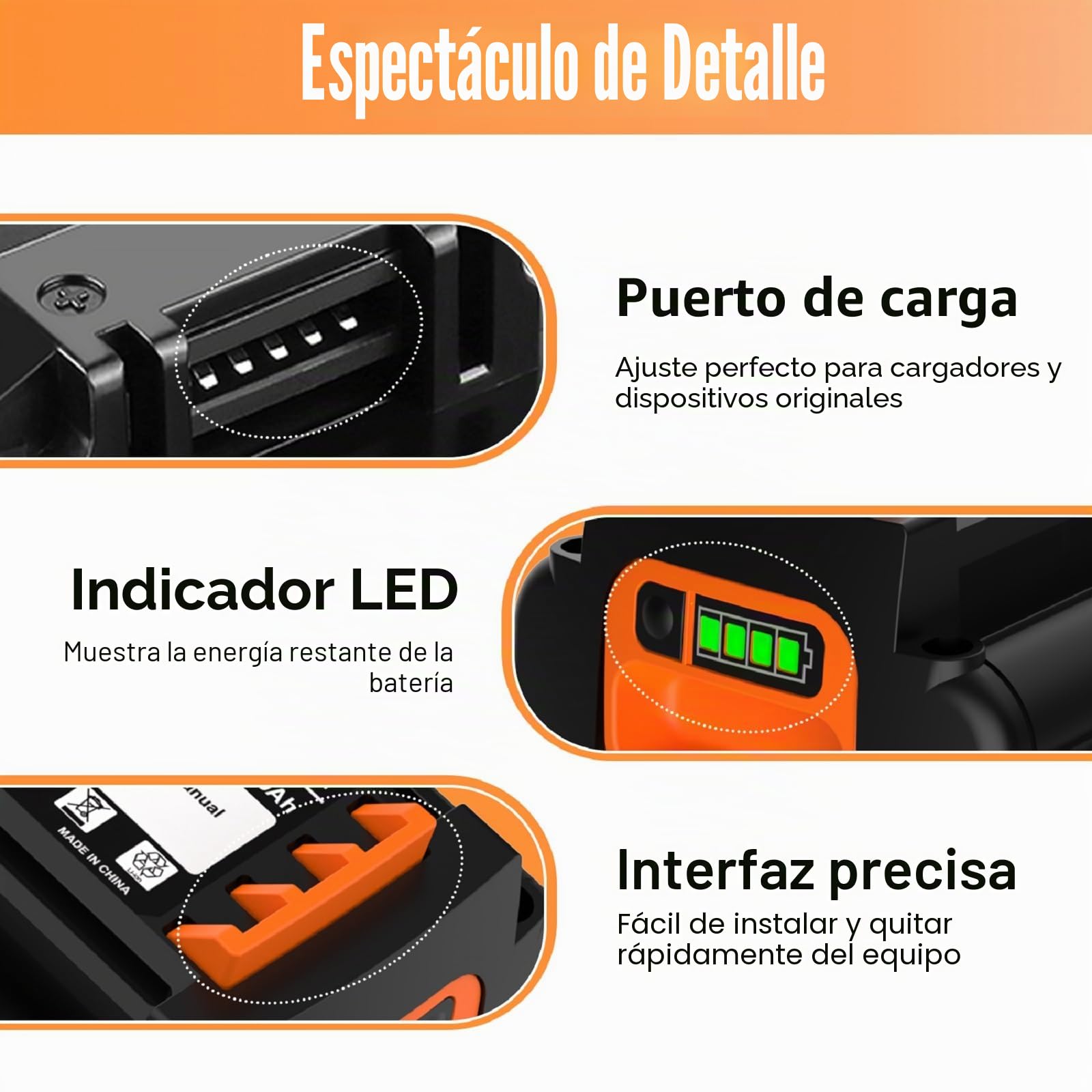 ENERGUP 36V 2500mAh Batería de Repuesto para Black+Decker Batería 36V BL20362 LBX2040 BL2536 LBXR36 LBXR2036 LBX36 LBX1540 LBX2540 LST540