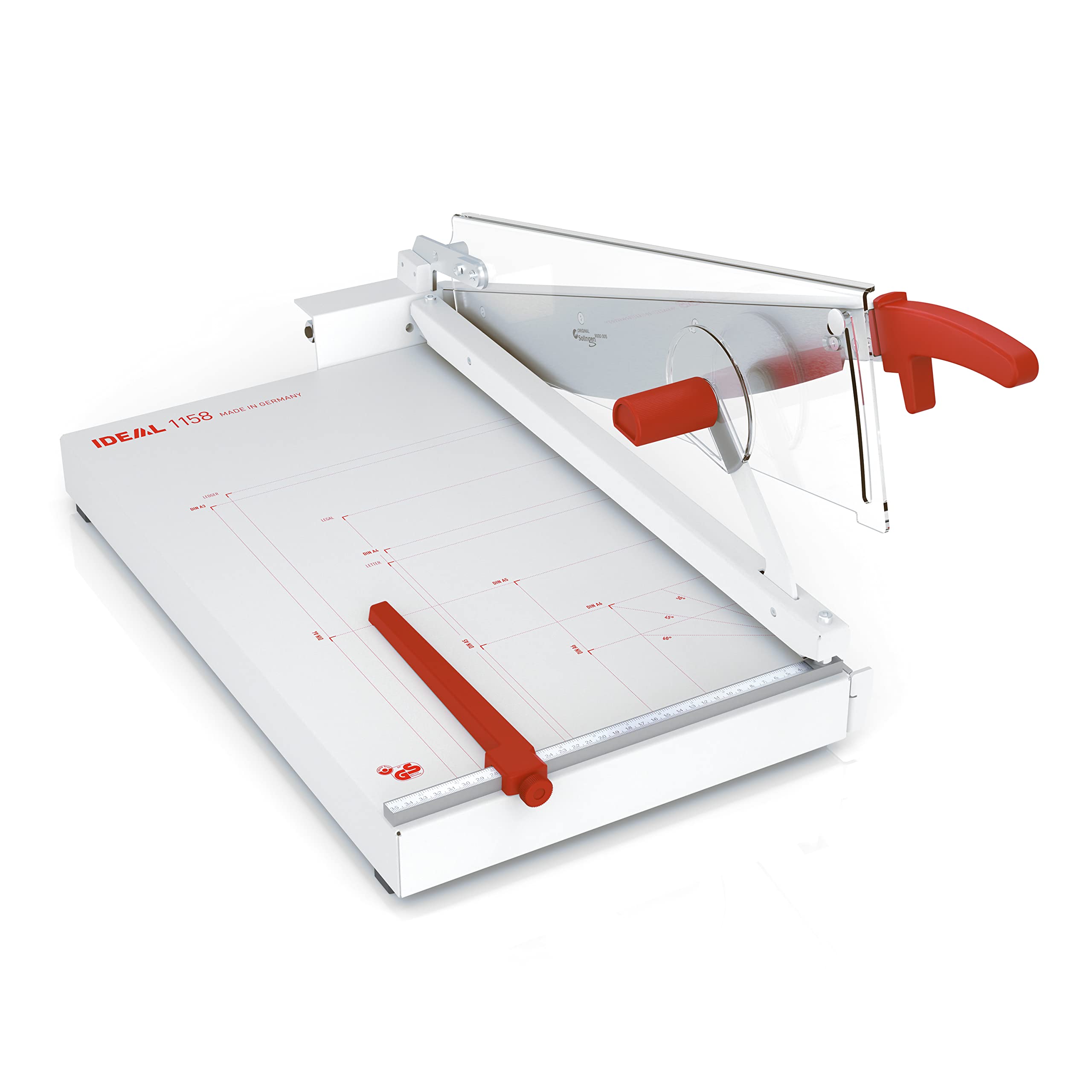 Ideal 1158, taglierina a leva, taglierina per carta (356 x 604 mm, lunghezza di taglio 580 mm, capacità 40 fogli) | Lunghezza di taglio 580 mm, cool grey