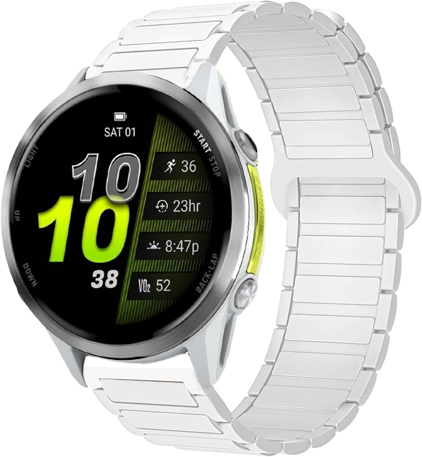 Compatible with Garmin Forerunner 970 bands, Quick Release Silicone Sport Strap Watchband Compatible with Garmin Forerunner 970