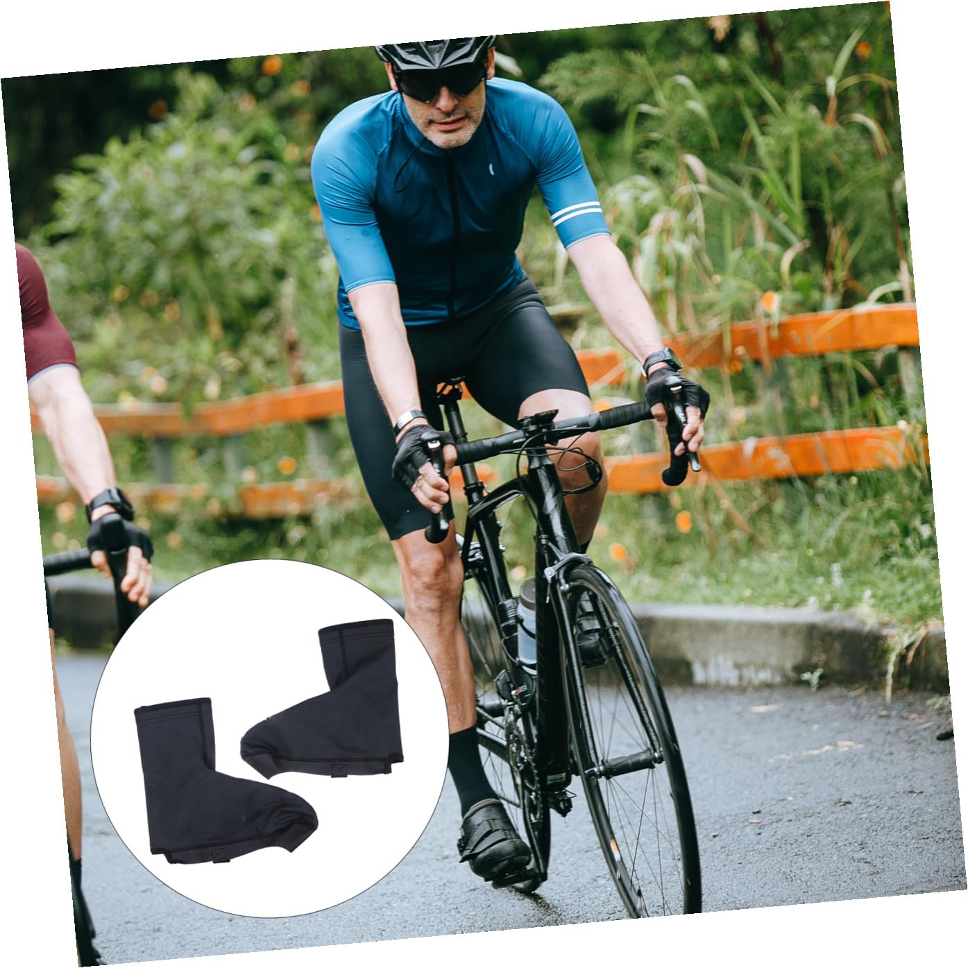 wasserdichte Winddichte Fahrrad Überschuhe mit Wärmendem Fleecefutter rutschfeste Silikonsohle Robust und Atmungsaktiv für Outdoor Radtouren im Winter
