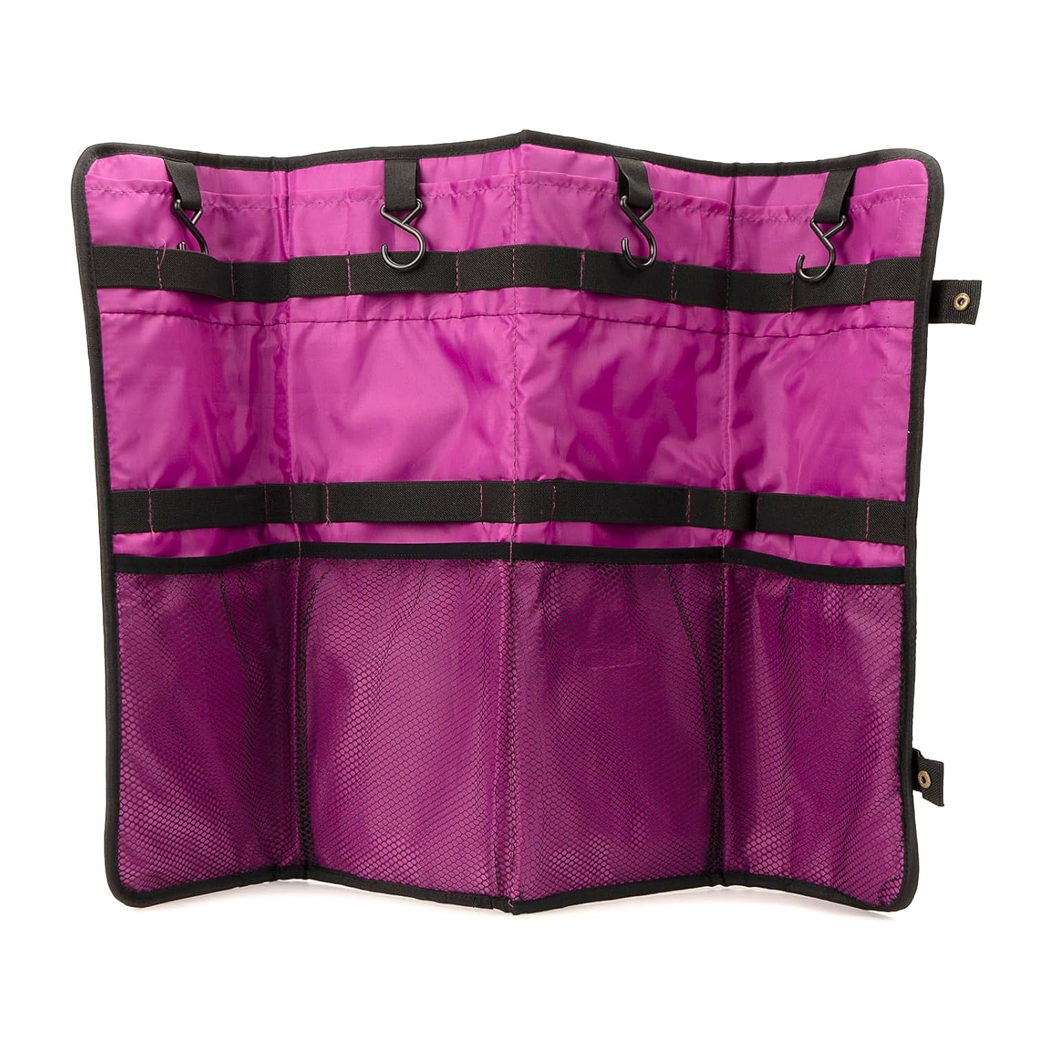 Linkidea Hard Shell Wig Storage Case with Hanger, Portable Travel Bag for Four Full Hair Extension Bundles (Black)