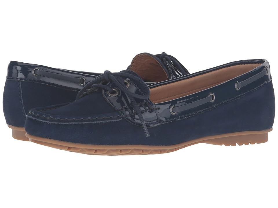 

Sebago Meriden Two Eye (Navy Nubuck/Patent) Women's Shoes, Black