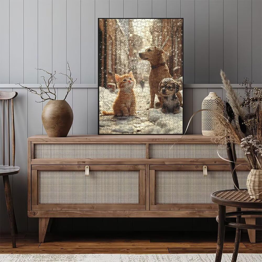 Puzzle 3000 Pezzi, Fiocchi Di Neve Animali 3D Puzzle per Adulti Impegnativo, Educa Puzzles Artistico, Divertente E Stimolante Puzzles Decorativo per La Famiglia, Regalo e Decorazione Pareti DX0YL6-984