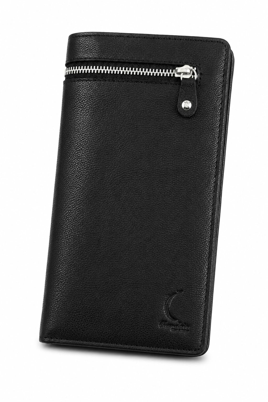 Adil's Vegan Leather Max Capacity Wallet for Women | 16 Card Slots 2 Zipper Pockets | Slim Ladies Wallet Purse for Women | Stylish Womens Wallet | Gift for Her | Black-image-1