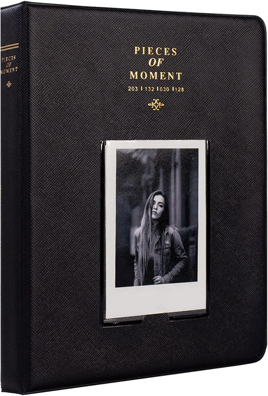 128 Pockets Mini Photo Album for Fujifilm Instax Mini 70 7s 8 8+ 9 11 25 50s 90, Polaroid Z2300, Polaroid PIC-300P Film Instant Camera & Name Card (Black)