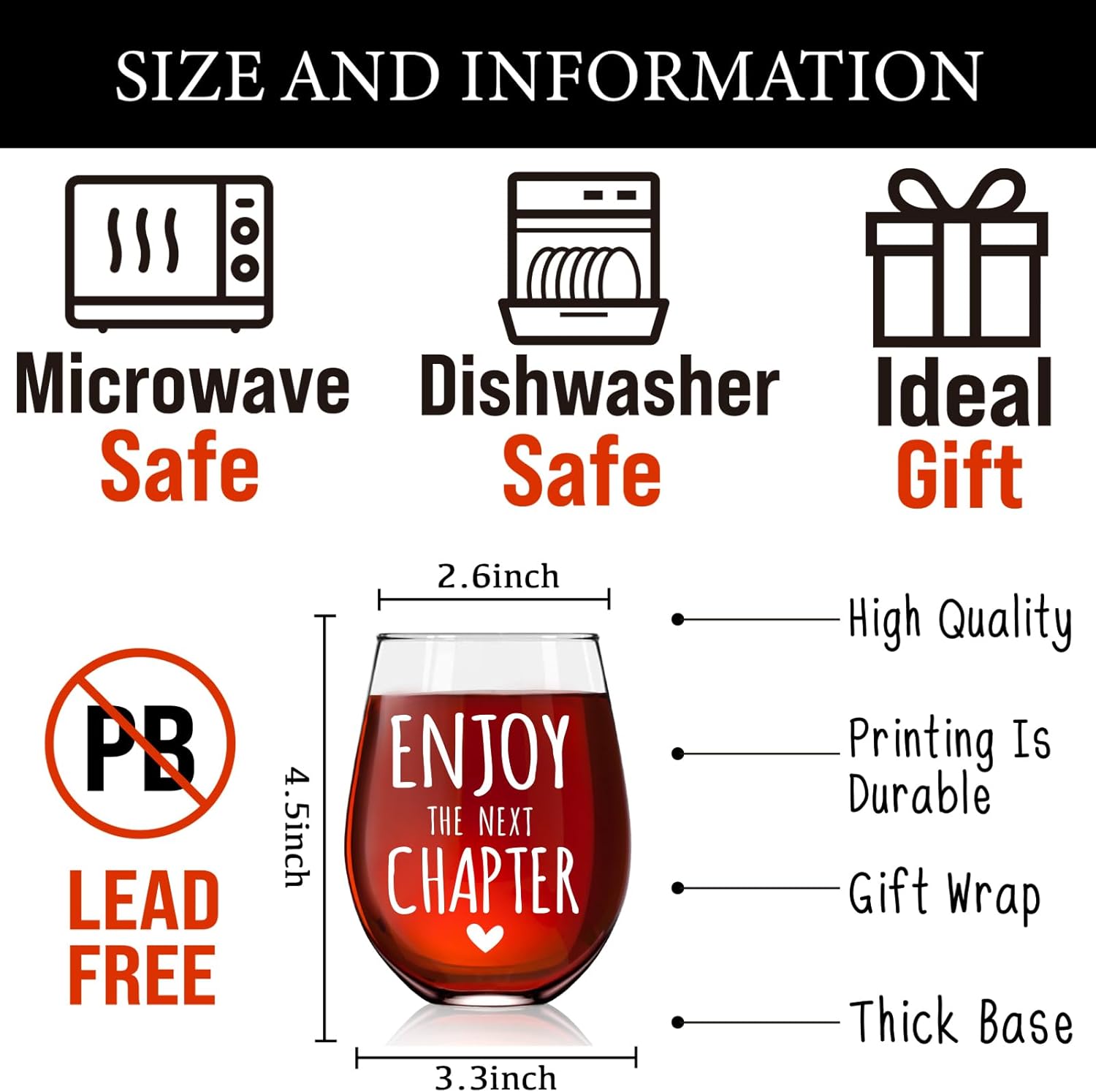 Retirement Gifts for Woman Men 2025, Retirement Wine Glass, Enjoy the Next Chapter, Best Retirements Gifts for Women Men 2025, Coworker, Friend, Teacher, Boss, Sisters, Mom - Image 2