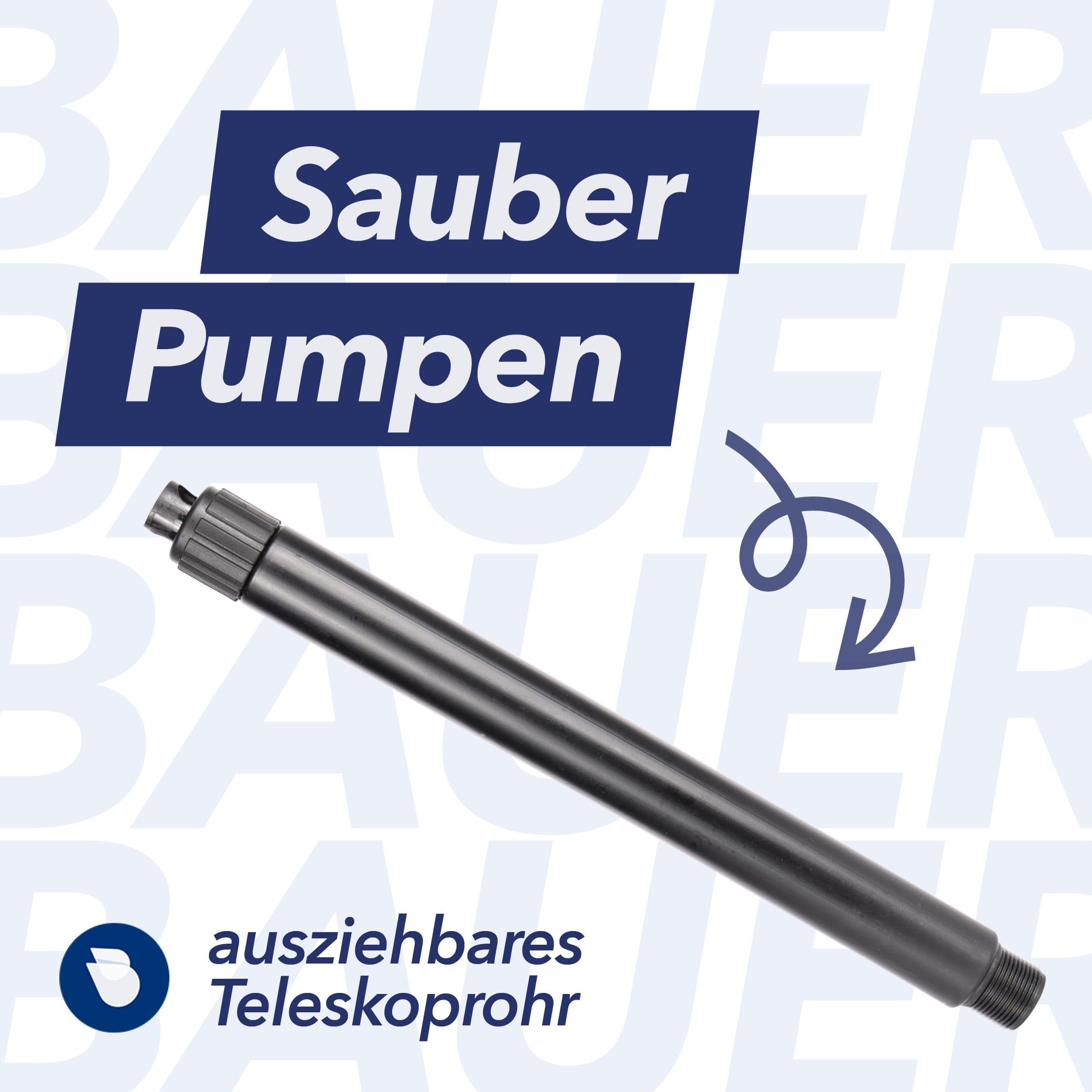 Handpumpe für 210L Fässer – Ideal für AdBlue, Scheibenfrostschutz und Wasser – Robuste Konstruktion mit hoher Förderleistung – inkl. Teleskoprohr und Abgabeschlauch