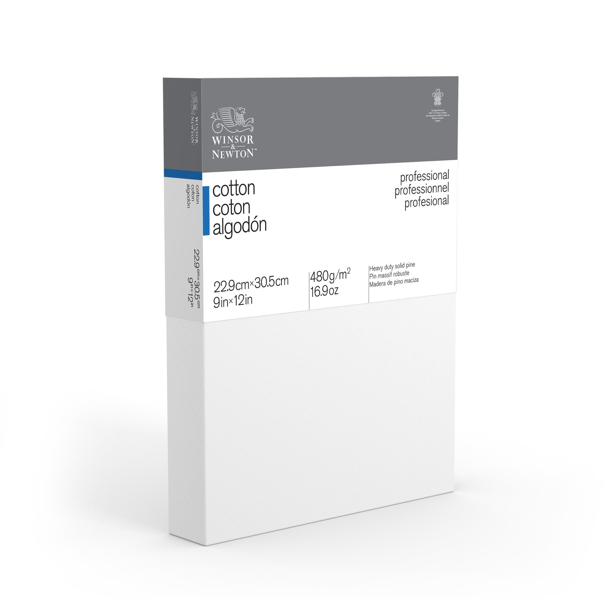Winsor & Newton Off-White Professional Cotton Canvas, 9" X 12" Deep Edge
