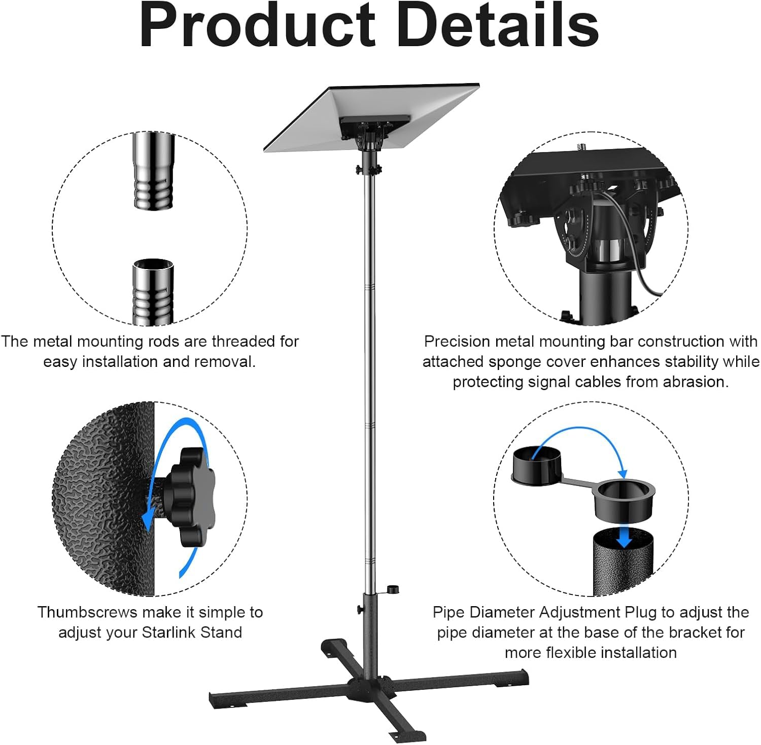 Support trépied Gen 3 avec hauteur réglable (jusqu'à 119,4 cm)