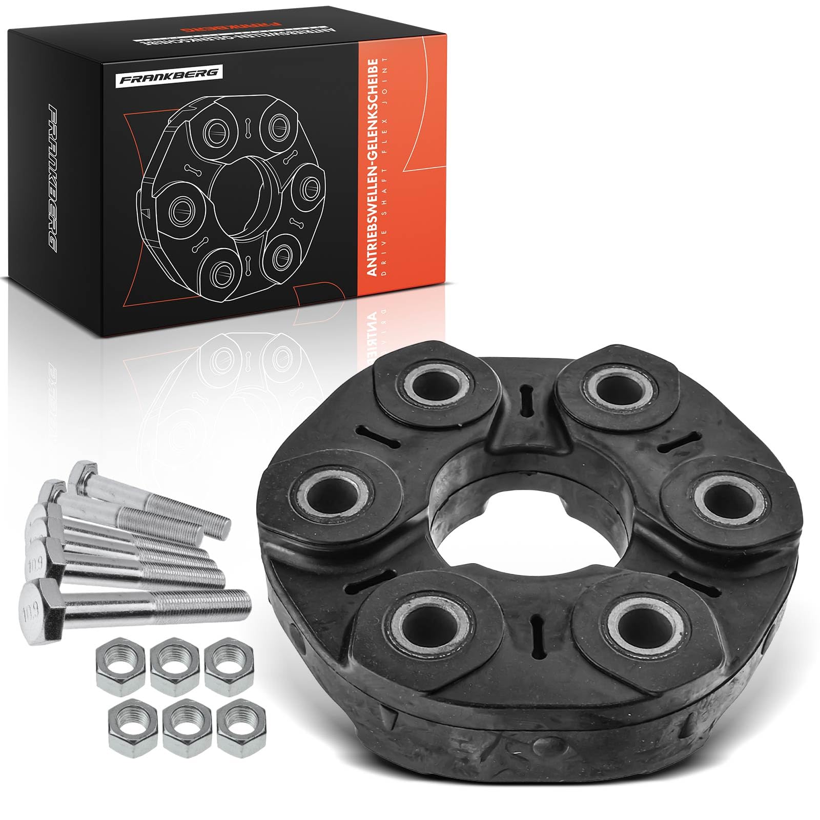 Frankberg Gelenkscheibe Hardyscheibe Kompatibel mit 1er 2004-2013 3er 1998-2013 X1 2009-2015 X3 2014-2017 X5 2000-2015 Z4 Roadster 2004-2017 Replace# 26111209168