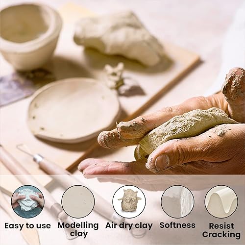 Miniatura 10 de Arcilla seca al aire premium, terracota, 10 libras