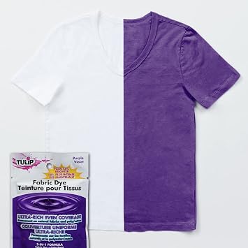 Tulip Permanent Fabric Dye Powder, Hot Dye Method for Vibrancy, Long-Lasting Color, Purple