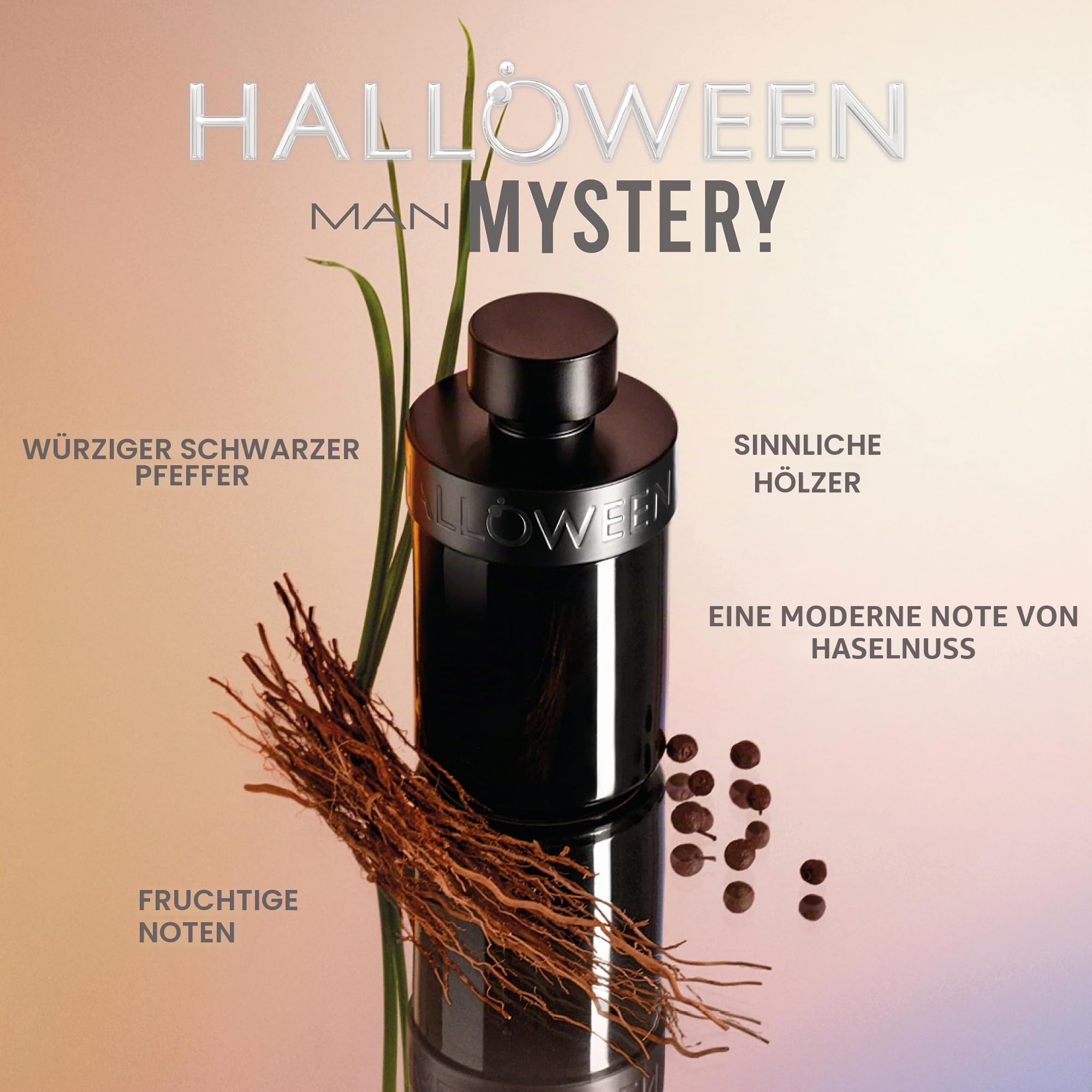 Halloween Man Mystery, Eau de Parfum mit fruchtig-aromatischem Fougére-Duft für Herren, 125ml