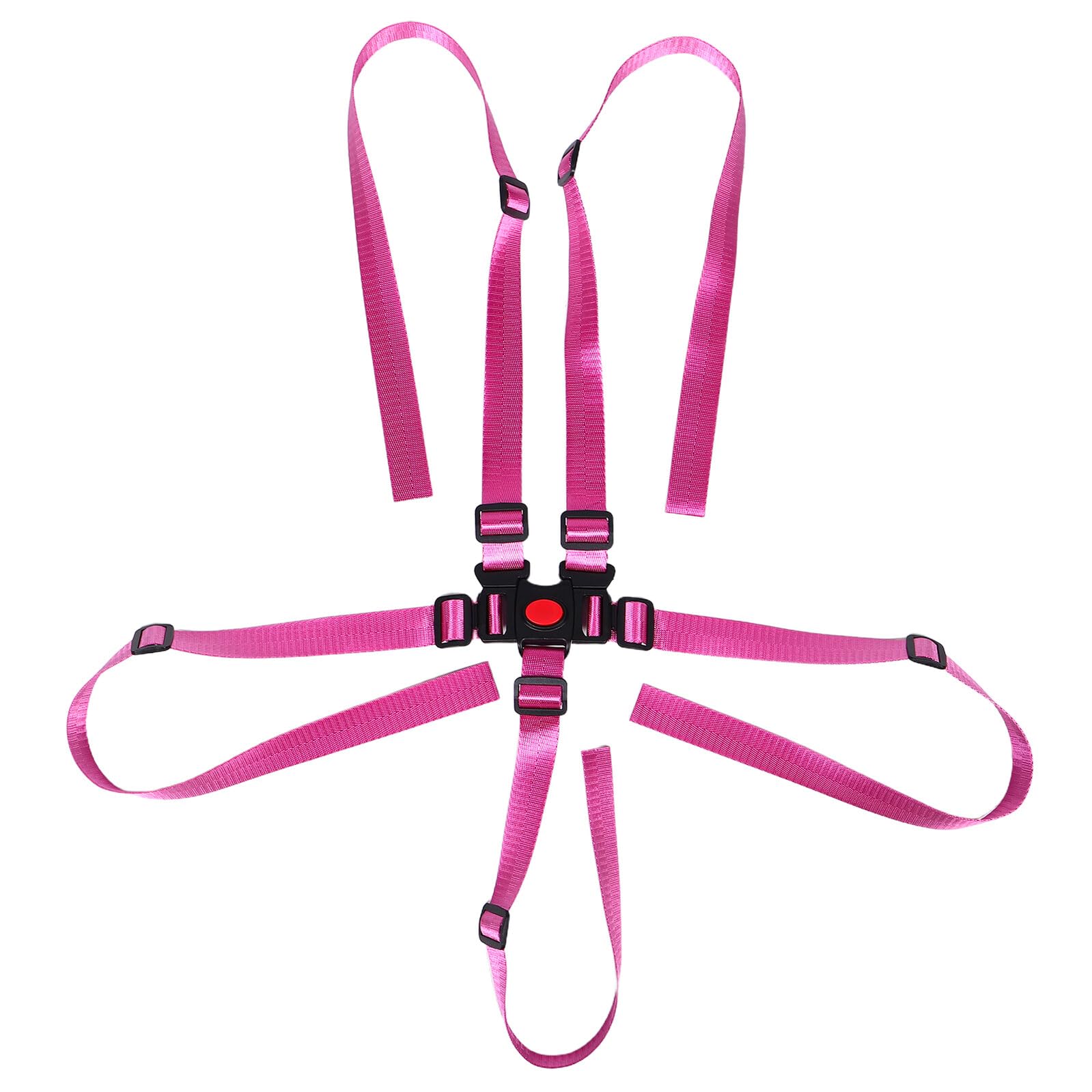 4 Correas para Trona Infantiles de 5 Puntos Ajustables Arnés de Seguridad para Cochecito y Silla Alta Correas de Reemplazo Resistentes para Bebés Color Púrpura Uso en