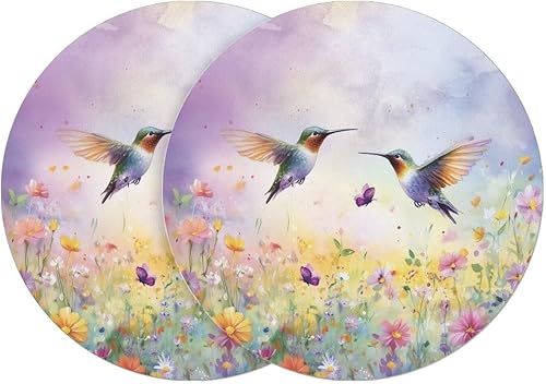 Miniatura 16 de Juego de 6 manteles individuales redondos resistentes al calor de mármol dorado de 15 pulgadas para decoración de mesa de comedor resistente al