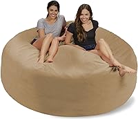 Vista 85 de Chill Sack Funda para silla puf, 5 pies, Ultrafur - Carbón