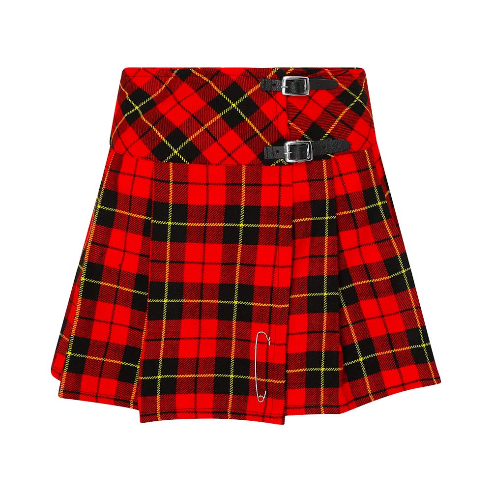 Tartanista Womens Scottish Tartan 16.5" Length Mini Kilt Skirt and Pin - 6-28 — view 18