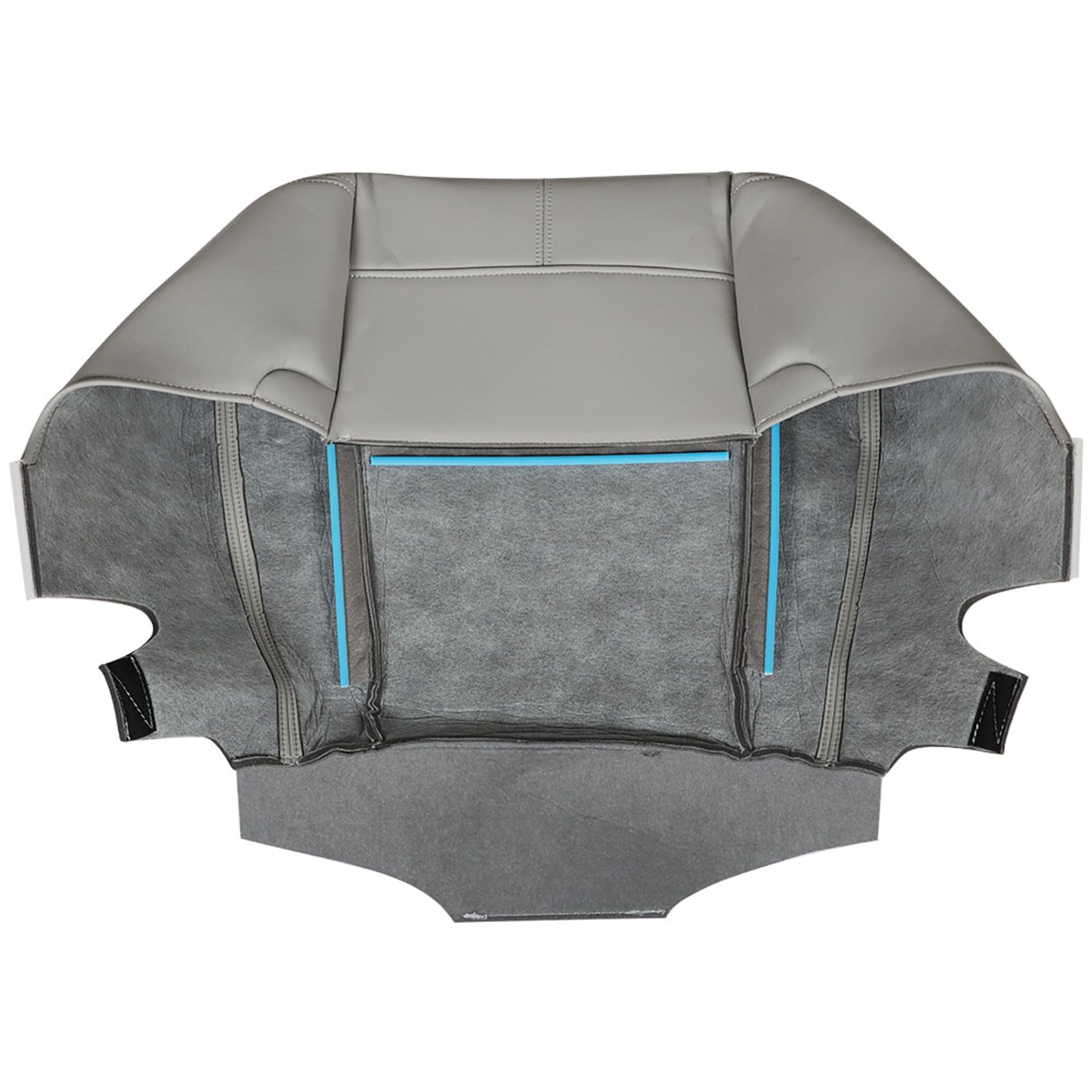 Juego De Cubierta De Asiento De Cuero Gris Para Ecuador
