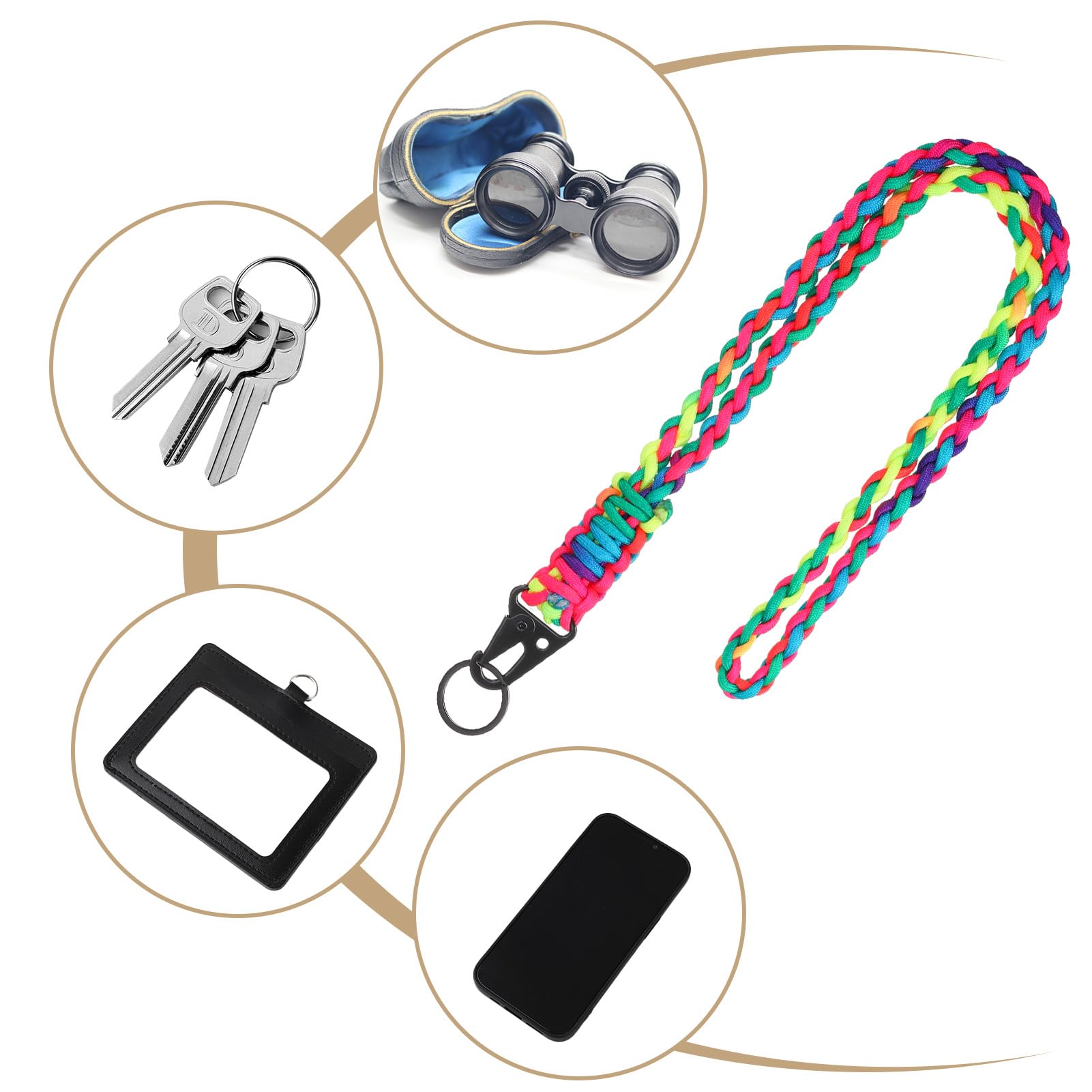 Vyuwast 3 Pcs Paracord Lanyards - Image 3