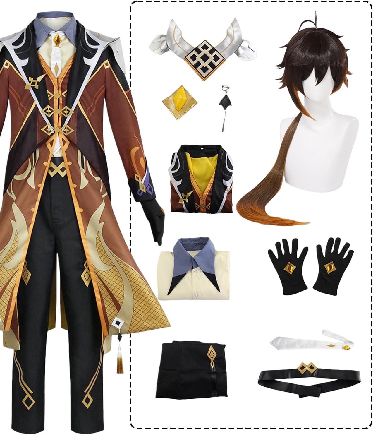 Genshin Impact Cosplay Zhongli Raiden Ei Lumine Nahida Raiden Adult Cosplay Costume for Women Men Outfits Rated 16+