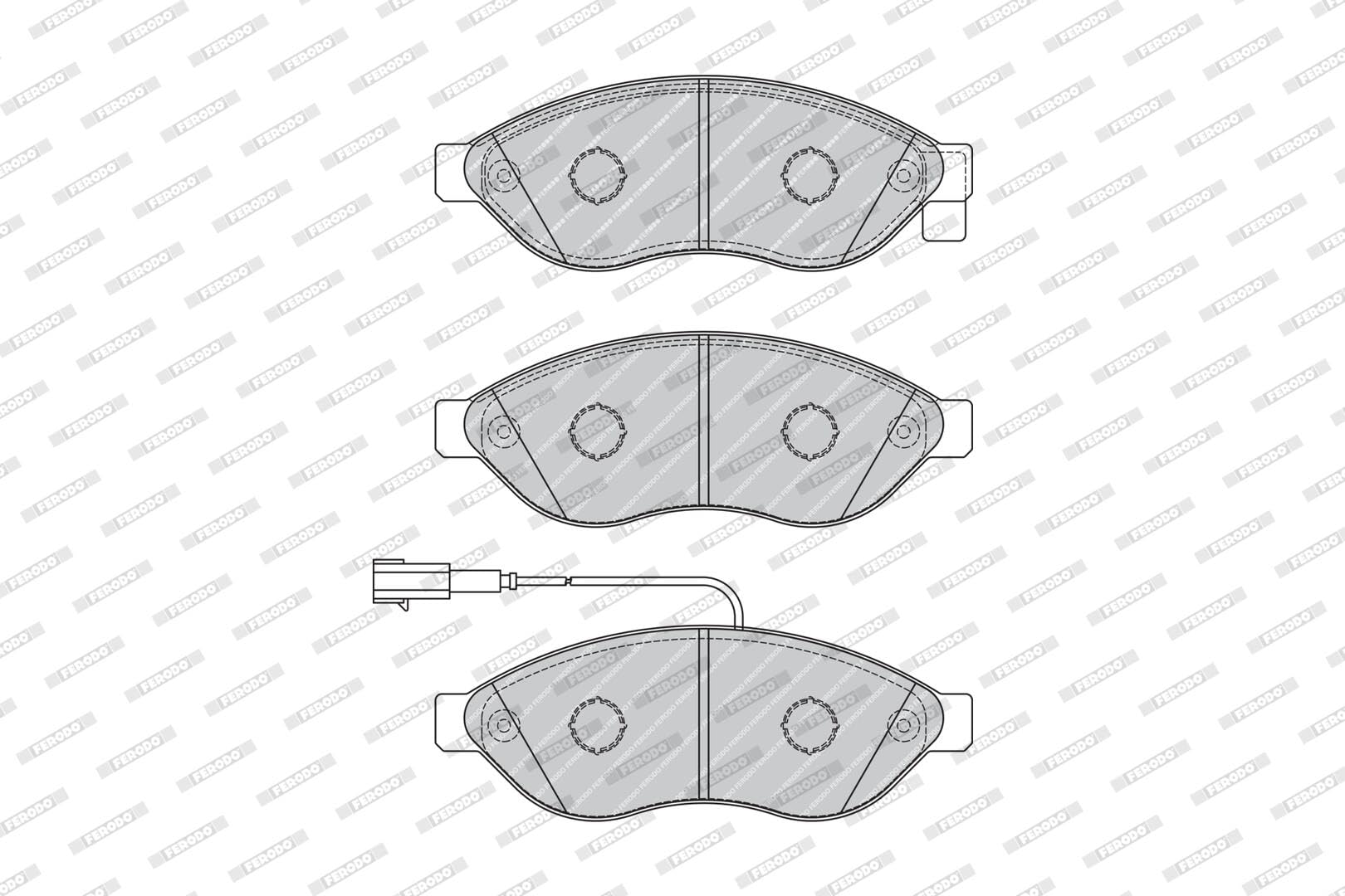 Ferodo FVR1924 Brake Pad Set, disc brake - (set of 4)